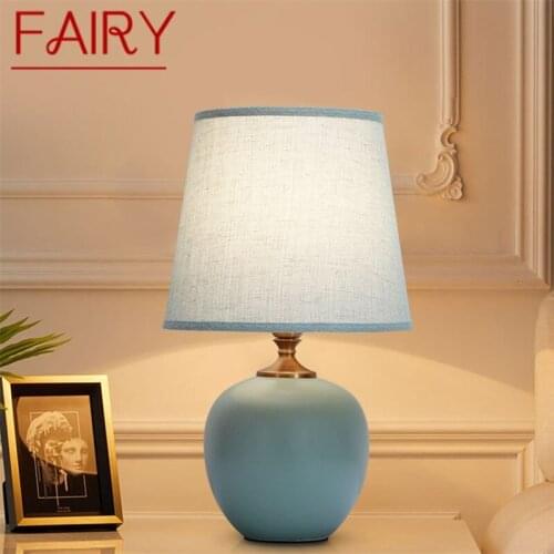 FAIRY Touch Dimmer Table Lamp Modern Ceramic Desk Light Decorative for Home Bedroom