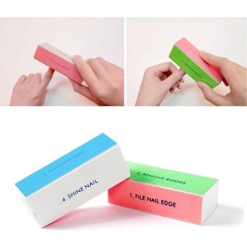 Perfect Nail Shade Polishing Blocks Four Sided Nail Tools Nail Perfection Art Buffer DIY Polish Pedicure Nail Nail For Gel W8C0