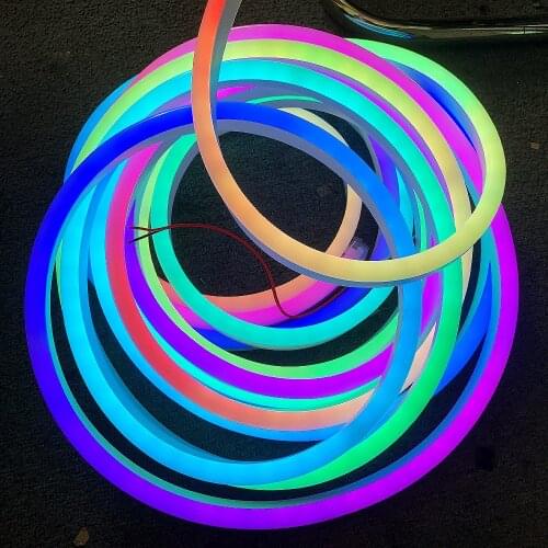 Individual Addressable Neon Sign Tube LED Strip Light Silica Gel DC12V/24V 0921 1225 Flexible Neon Soft Lights Tube For Outdoors