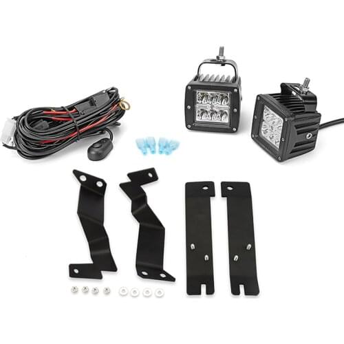 24W LED Light Pod Side Pillar Hood Mount Kits For Ford F250 F350 Super Duty 2011-2016 Auto Accessories