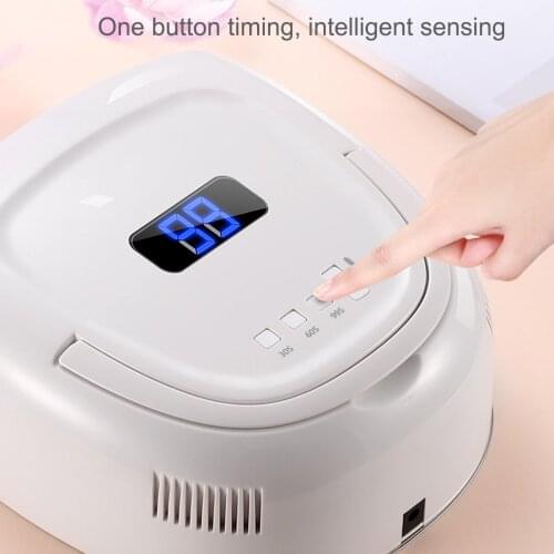 60W Nail Lamp Quick Drying Phototherapy Machine Portable Handle Nail Lamp Dryer Fast Timed Manicure Phototherapy Machine Dryer