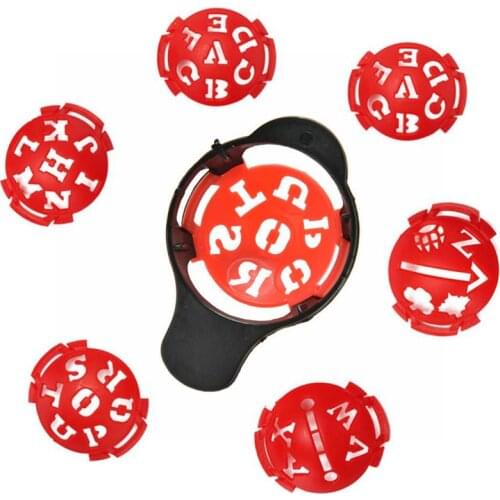 6pcs/set Hot Sell Multi-Template Drawing Alignment Tool Golf Ball Liner Marker Scribers Golf Scriber Accessories Outdoor Sports