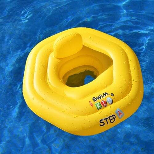 Newborn Baby Waist Float Lying Cute Hexagonal Inflatable Swimming Ring Float Seat Toy For Baby Toddlers Pool Bathtub