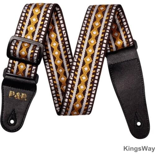 Multicoloured Acoustic Electric Bass Adjustable Guitar Straps