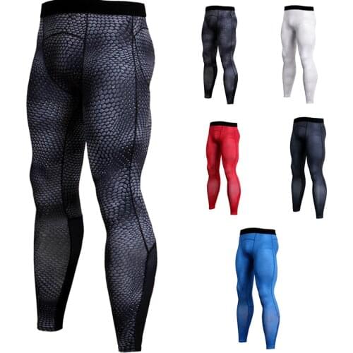 Men Compression Sports Pants Running Tights Dry Fit Base Layer Jogger Fitness GYM MMA Wear Bodybuilding Trousers Skinny Leggings
