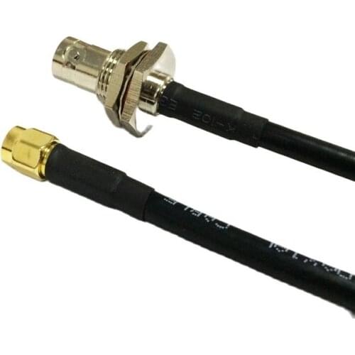 New SMA Male To BNC Female Bulkhead RG58 Cable Pigtail Adapter 50CM 20" /100CM wholesale price