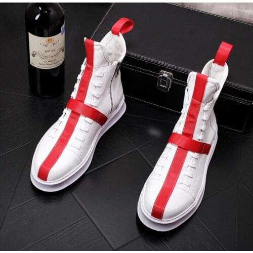 NEW arrival Men Top Brand Designer Glitter white increase Shoes Mens Dress Sequined Loafers Mens flats platform loafers