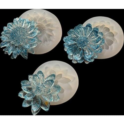 Sun Flowers Resin Silicone Mold Handmade DIY Jewelry Pendant Simulation Daisy Ornaments Women Accessories