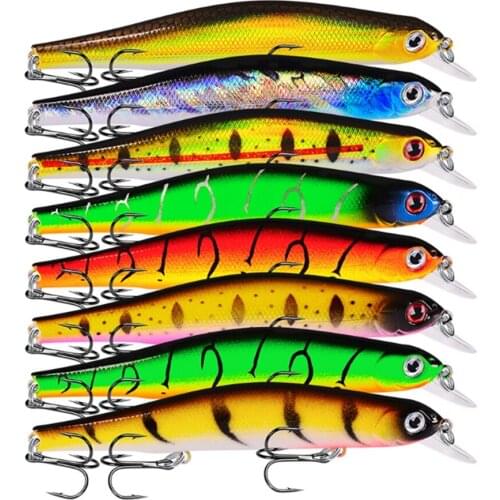 1pc Minnow Fishing Lure Wobbler 12.5cm 17.5g Crankbait Jerkbaits Artificial Hard Baits Hooks 3D Eyes for Fishing Carp Pesca Isca