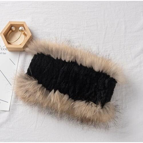 Real Fox Fur scarf raccoon fur scarf Rex Rabbit Fur Scarf Natural Fox Fur Muffler Free Shipping Korean Fashion Fur Collars Wrap
