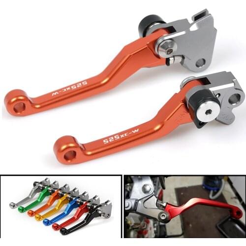 For 525XC-W 525 XC-W 2005 2006 2007 Motocross Dirt bike Pit bike CNC Pivot Foldable Brake Clutch Lever With LOGO 525XC-W