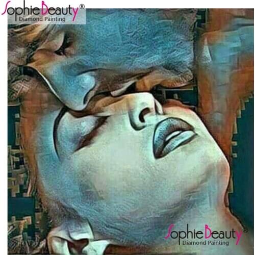 Sophie Beauty Diamond Painting Lover Cross Stitch Full Square Round Mosaic Sweet love Rhinestones Home Decoration 202019
