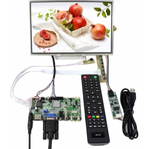10.1 inch 1280X800 LCD Screen B101EW05 or LP101WX1-SLP2 With Resistive Touch Panel and HD MI+VGA+AV+USB LCD Controller Board