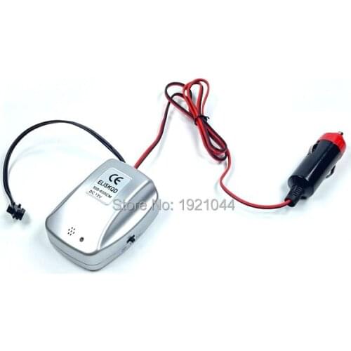 DC12V Sound Activated with cigar lighter Car Party Decorative EL wire Inverter/ EL driver for 3-6meter long el wire or el strips
