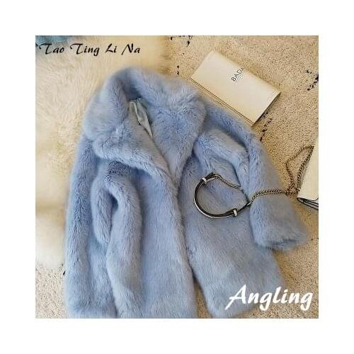 2020 New Style High-end Fashion Women Faux Fur Coat S8