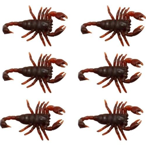 50pcs Simulation Scorpion Toy Halloween Animal Model False Scorpion Horror Props Child Gifts Prank Halloween Decoration juguetes