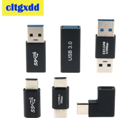 2pcs USB 3.1 3.0 Type C Male to Female USB-C USB3.0 Converter Adapter For Phone laptop computer For Samsung Huawei Xiaomi