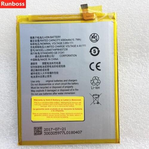 New 4080mAh Li3940T44P8h937238 Battery For ZTE Blade Z Max / Z982 Smartphone Rechargeable Li-ion Built-in Mobile Phone Battery