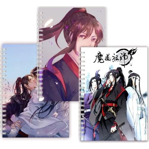 Mo Dao Zu Shi Spiral Notebook Anime Grandmaster of Demonic Cultivation Note Book Figure Poster Notepad Chen Qing Ling COSPLAY