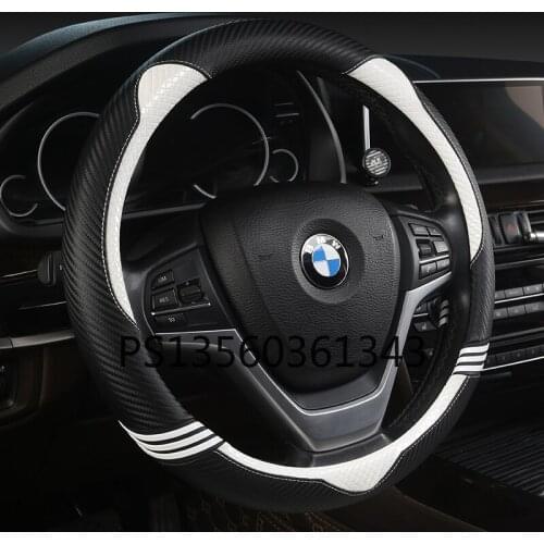 Suitable for Audi A6L A4L A3 A5 A7 A8L Q3 Q5 Q7 q8 steering wheel cover leather carbon fiber grip cover