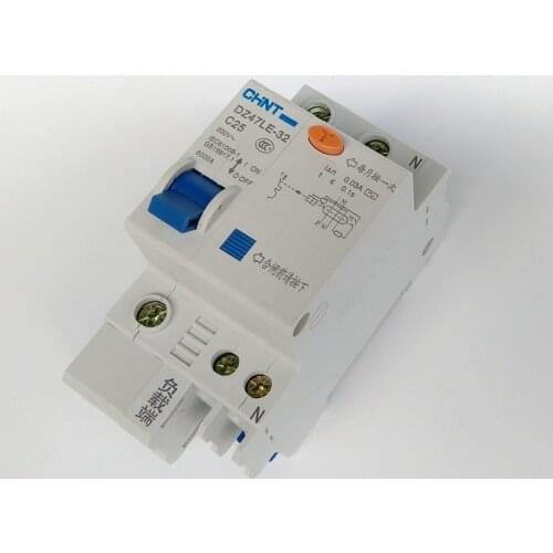 CHINT DZ47LE-32 1P+N C25A 30mA Earth Leakage Circuit Breaker/Residual Current Operated Circuit Breaker