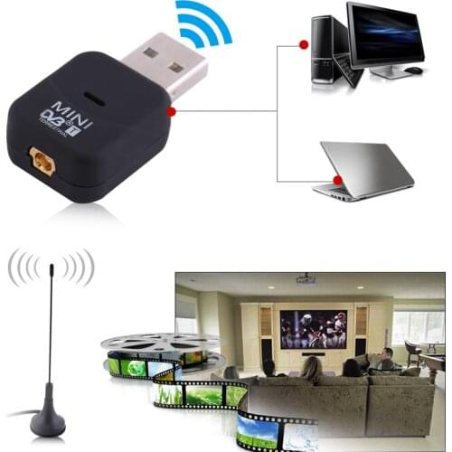 Set Mini Digital DVB-T USB 2.0 SDR+DAB+FM HDTV Tuner Stick Receiver Dongle Stick with Antenna Remote Control Mobile HDTV For PC