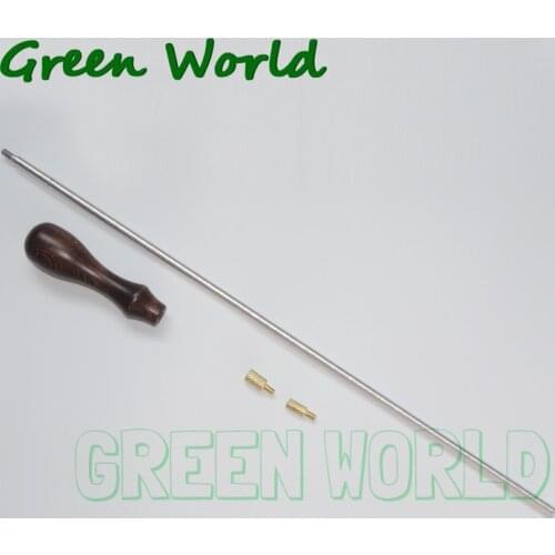 Green World 4pcs/lot .32cal-.45cal Aluminum Rotate Ramrods ,Gun Cleaning Rods Set Thread for Pistol 10-32T