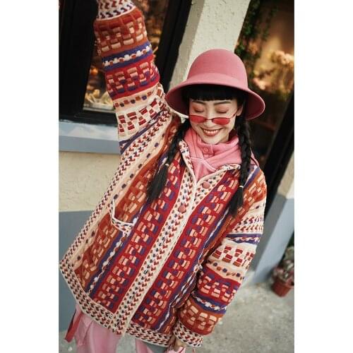IRINAK002 Fall Winter 2020 Collection Original Design Vintage Thick Sweater Cardigan Women