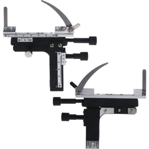 Microscope Attachable Mechanical Stage X-Y Moveable Caliper Vernier with Scale WF4458037