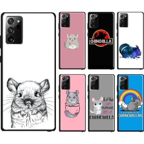 Cartoon Chinchilla Case For Samsung Galaxy S10 Plus S8 S9 S20 FE Note10 Plus Note9 Note20 S21 Ultra Cover Bag