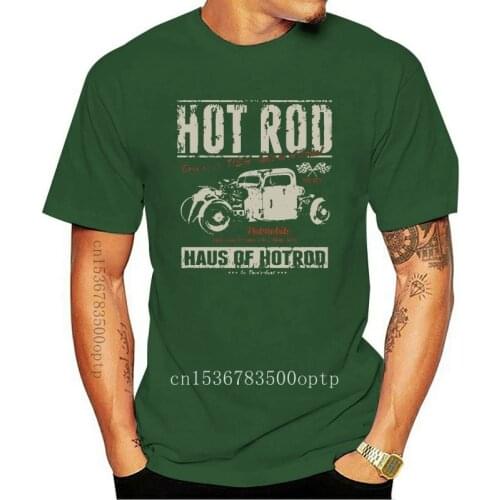 New Men 2021 2021 Short Sleeve Hipster T-Shirt - Haus of Hot Rod - Classic American Car Fans V8 Flathead Us Car Ratmale Tees