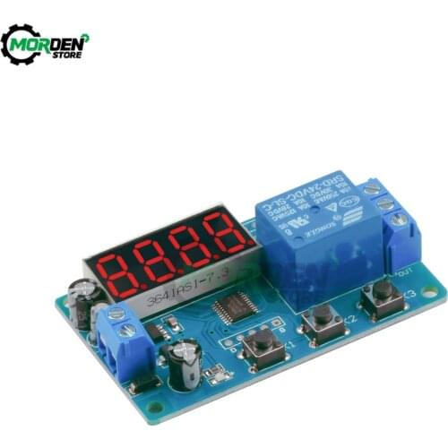New 24V LED Digital Time Delay Relay Module Programmable Timer Control Delay Relay 3 Button 4 Digit Digital Tube Board Dropship
