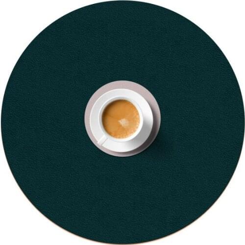 Shaped Solid Color Placemat Heat Insulation Easy To Clean Placemat Kitchen Placemat Tableware Mat with Bowl Coaster