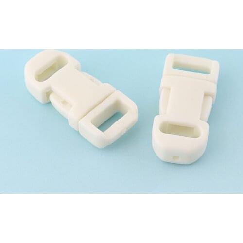 Paracord Break Buckles Clasps Breakaway Clips Plastic Buckles white slide buckle Breakaway Buckles Parachute Cord buckles