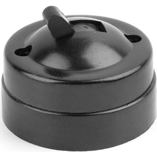 Retro Single-control Switch Old-fashioned Round Surface Mounted Wall Light Button Switch