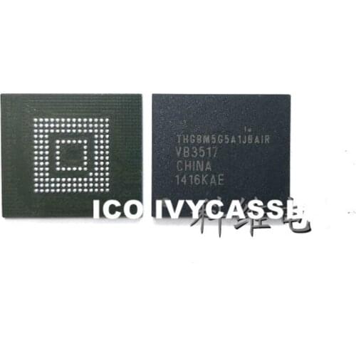 THGBM5G5A1JBAIR eMMC BGA153 For LCD TV NAND Flash Memory IC Chip 4GB Soldered Ball