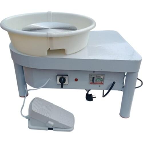 25cm 350W Electric Wheel Pottery Lathes Machine with foot pedal Household electric Triangle ceramic foot drawing machine