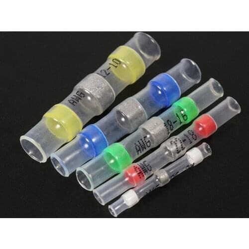 Waterproof Heat Shrink Soldering Sleeve Terminals Insulated Waterproof Butt Wire Connectors Solder Seal Electrical Terminal