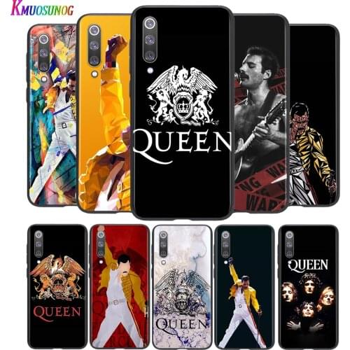 Bright Black Cover Freddie Mercury Queen For Xiaomi Mi Poco M2 Note 10 9 8 Pro Play Mix 3 F1 Lite 5G Phone Case