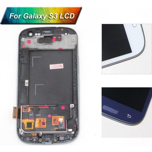 100% Tested Blue For Samsung Galaxy S3 i9300 LCD Display Touch Screen Digitizer Full Assembly Repair Parts
