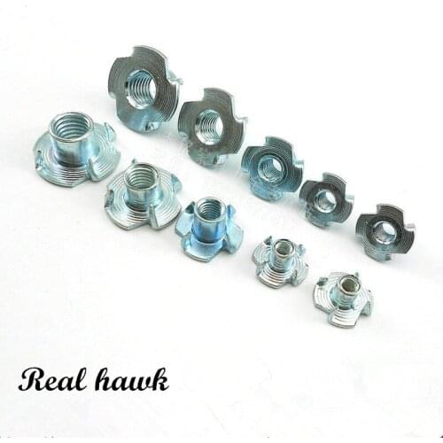 100PCS/lot M3/M4/M5/M6Four Claw Nut For RC Model Planes Airplanes Parts Aircraft Aeromodelling Jet Replacements free shipping