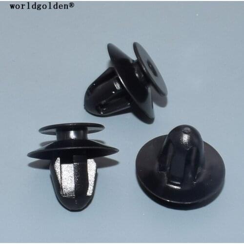 Worldgolden 100pcs plastic fastener Seat Trim Panel Retainer for VW#611769,N90541701 for audi