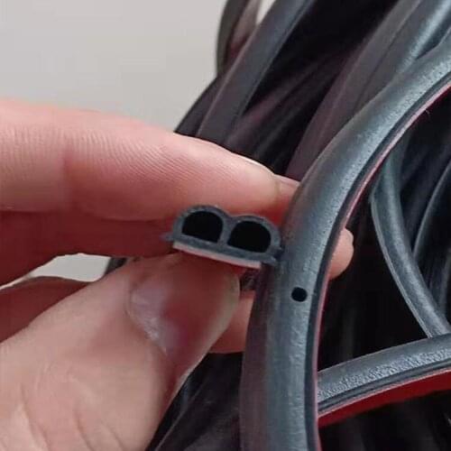 5Meters Car Door Seal Strips Sticker B Shape Weatherstrip Rubber Seals Sound Insulation Sealing Automobiles Interior Accessories