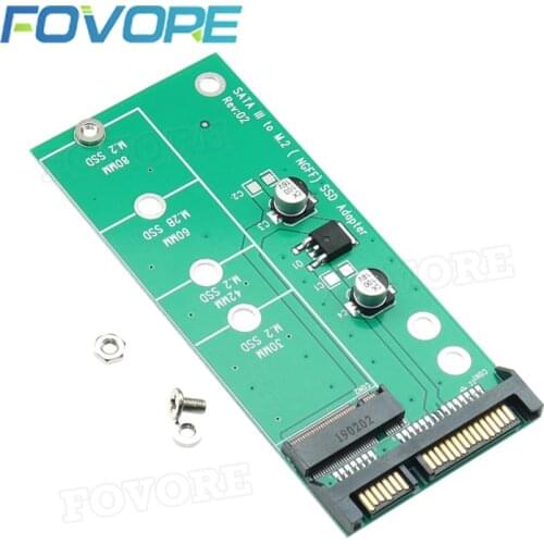 M2 SSD NGFF to SATA Adapter 6Gbps NGFF M.2 Adapter Card 22-Pin SATA III for NGFF M.2 SATA Converter for Laptop Desktop