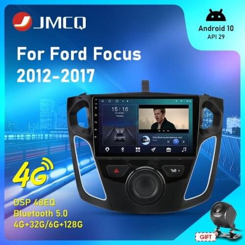 JMCQ 4+32G Car Radio Android 10 GPS Navigation Multimedia Video Player For Ford Focus 3 Mk 3 2012-2017 Auto Head Unit 2 Din DVD