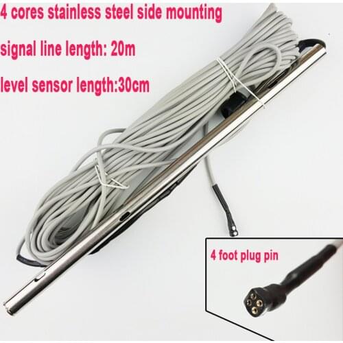Solar energy water heater temperature water level sensor 30cm 4 cores stainless steel side mounting tank tube probe CGQ18