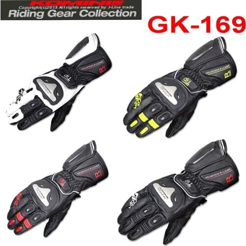 Shipping motorcycle racing titanium alloy gloves carbon fiber gloves off-road motorcycle racing riding protective leather gloves