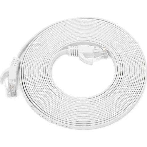 Electric meter power meter Ethernet Cable CAT6 Gigabit 8‑Core Twisted Pair Network Jumper Flat Copper Wire Supplies energy