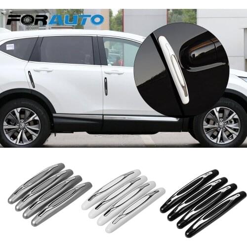 FORAUTO 4 Pcs/pack Anti-Scratch Sticker Door Edge Trim Guard Car Door Guard Protector Car Anti-Collision Strip Styling Moulding