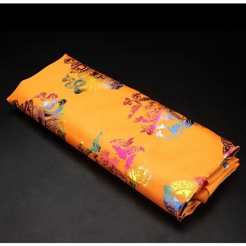 Hada Tibetan Jewelry Mongolian Scarf Color Bronzing Tibet eight auspicious Trailer Yellow
